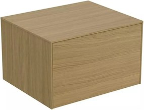 Dulap baza suspendat Ideal Standard Atelier Conca finisaj stejar deschis 1 sertar cu blat 60 cm