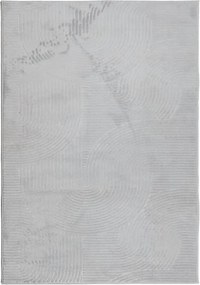 vidaXL Covor IZA aspect scandinav, cu fire scurte, gri, 140x200 cm