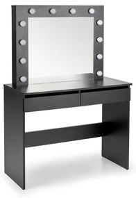 Masă de toaletă AMORIO, neagră
