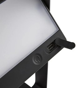 Lampa solara LED portabila IP44 Saulio negru