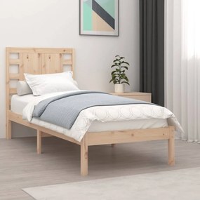 3104208 vidaXL Cadru de pat, 100x200 cm, lemn masiv de pin