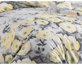 BedTex Lenjerie de pat din bumbac Alisa galbenă,140 x 220 cm, 70 x 90 cm