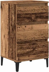 vidaXL Dulap de noapte Lemn vechi 45 x 35 x 44 cm Lemn compozit