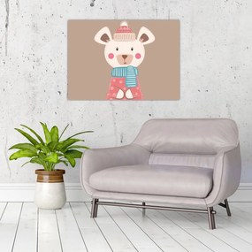 Tablou - Șoarece cu eșarfă (70x50 cm)