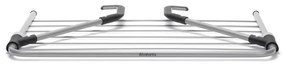 Uscator de rufe suspendat Branbatia 90300178, 4,5 m, Pentru pereti pana la 11 cm, Brate pliabile, Inox