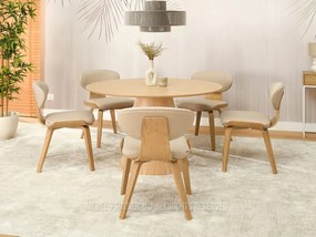 Scaun Juliana (bej + stejar). 1111085