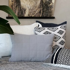 Fata de perna din bumbac, 60x40cm Aix Vintage, French grey