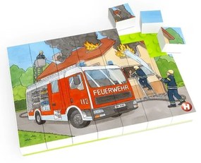 Puzzle pentru copii Pompierii Hubelino
