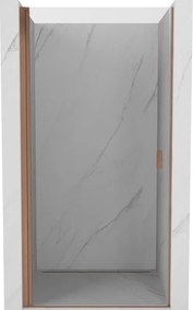 Mexen Mist-B ușă de duș cu deschidere batantă 80 cm, transparentă, cupru periat - 8A2-080-000-65-00