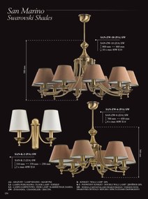 Candelabru 3 brate elegant, Cristal Scholer San Marino
