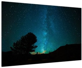 Tablou cu cerul nocturn și stele (90x60 cm)