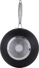 Tigaie Wok Zilan ZLN0934, Diametru 28 cm, 7 straturi de material, Maner nituit, Compatibil cuptor si masina de spalat vase