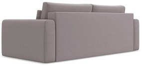 Canapea mov lavandă extensibilă/cu spațiu de depozitare cu tapițerie din catifea 238 cm Kapua – Makamii