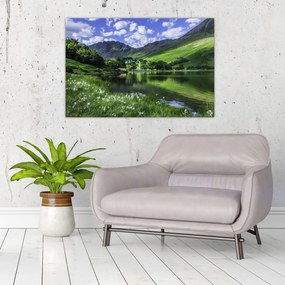 Tablou - Peisaj cu un lac (90x60 cm)