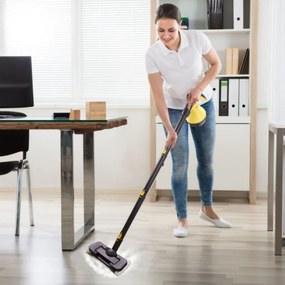 Aparat de curatat cu aburi NostroLux NL1002A 14 în 1, 3,2 bari, 1050 W, 350 ml, Accesorii, Negru/Galben