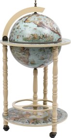 vidaXL Bar tip glob pământesc suport sticle de vin, albastru, eucalipt