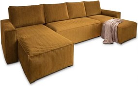 Coltar in forma de U SMART COSARO 295x140 cm, mustar