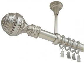 Galerie simpla tavan BETINA - 25mm - CROM MAT (Alege marime: 200 cm)