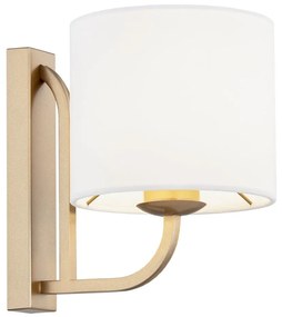 Aplica de perete design modern Maranello auriu, alb