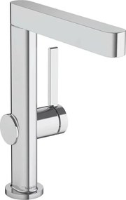 Baterie lavoar Hansgrohe Finoris 230 cu pipa pivotanta si ventil Push-Open crom