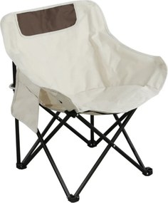 Scaun camping URAO, bej/negru, tesatura/metal, 58x51x66 cm