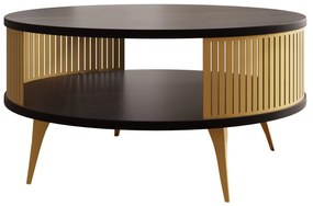 Măsuță de cafea Mezanoa Gold (auriu + Negru pietra grigia) . 1103730