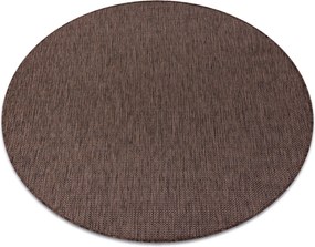 Covor SISAL SION cerc A5165A Melanj țesute plate maro