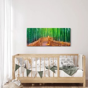 Tablou - Pădure de bambus japoneză (120x50 cm)