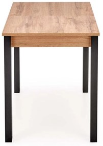 Masa extensibila pentru dining cu blat in decor stejar wotan GOGI 100(135)x60 cm