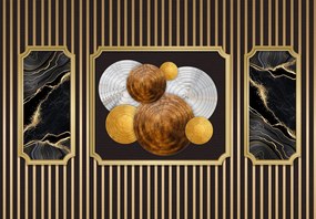 Fototapet - Colaj de materiale 2 (147x102 cm)