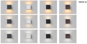 Aplica LED dimabila iluminat exterior ambiental IP54 DAVOS XL corten MA-8612