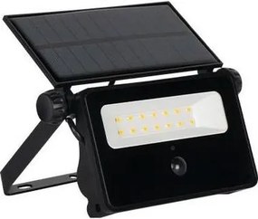 Proiector solar LED cu senzor, 30 W, 5,5 V, 3000 mAh, IP54