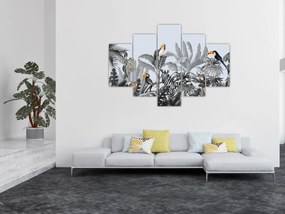 Tablou - Jungla ilustrată (150x105 cm)