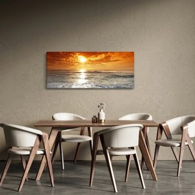 Tablou cu apus de soare din Corsica (120x50 cm)