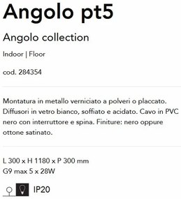 Lampa de podea design minimalist Angolo pt5 alama