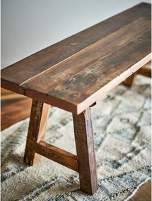 Bancă de grădină în culoare naturală din lemn masiv Brosse – Bloomingville