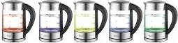 Fierbator Digital ZILAN ZLN3949, 2200W, 1.7L, Control Temperatura, Iluminare LED, Sticla-Inox