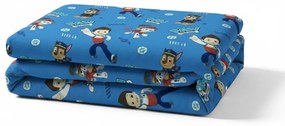Set pilota si perna din bumbac ranforce cu Paw Patrol Blue pentru pat 2-8 / 2-12 ani - ASC6427968007416