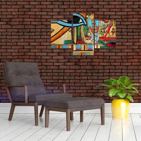 Tablou- Pictură egipteană (90x60 cm)