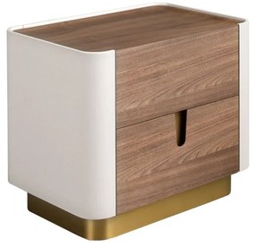Noptiera deosebita design LUX Walnut-Bej