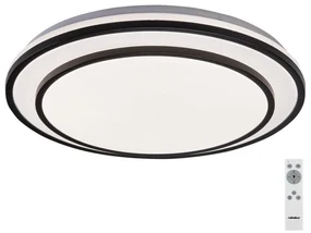 Rabalux 2130 - Plafonieră LED dimabilă LUPITA, 40W/230V, neagră, cu telecomandă