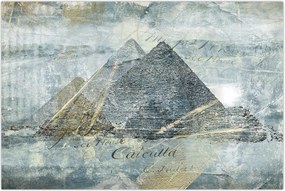 Tablou - Piramide în filtru albastru (90x60 cm)