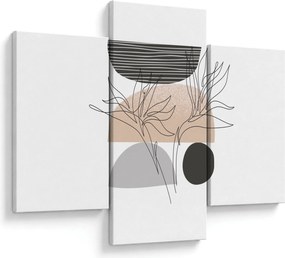 Tablou - Linie de artă flori N⁰2 (90x60 cm)