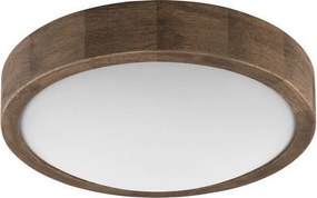 Brilagi - Plafonieră LED CARVALHO SLIM 1xE27/15W/230V stejar nuc diam. 27 cm