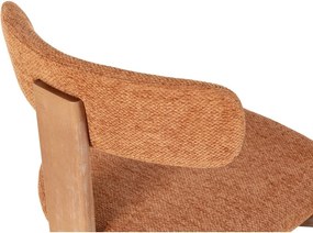 Scaune de dining cărămizii 2 buc. tapițate Nadia – MOME