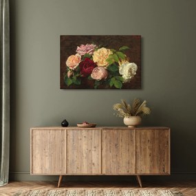 Tablou - Henri Fantin-Latour, Roses de Nice on a Table, reproducere (90x60 cm)