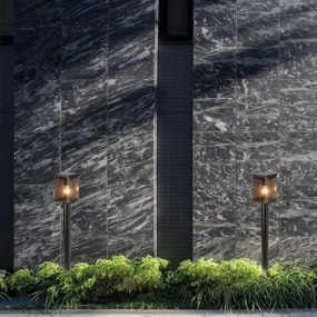 Lampă solară LED exterior cu senzor, 2,5W, 3,7V, 3000K, IP54, 2000 mAh, negru