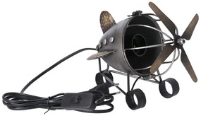Lampa de masa Stil Industrial Avion h 23 cm