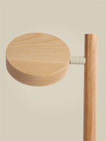 Lampa de masa LED din lemn de frasin natur Okinawa