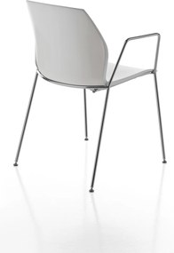 Scaun lemn masiv Kalea cadru fix cu 4 picioare din otel, 52 × 80 × 46 cm